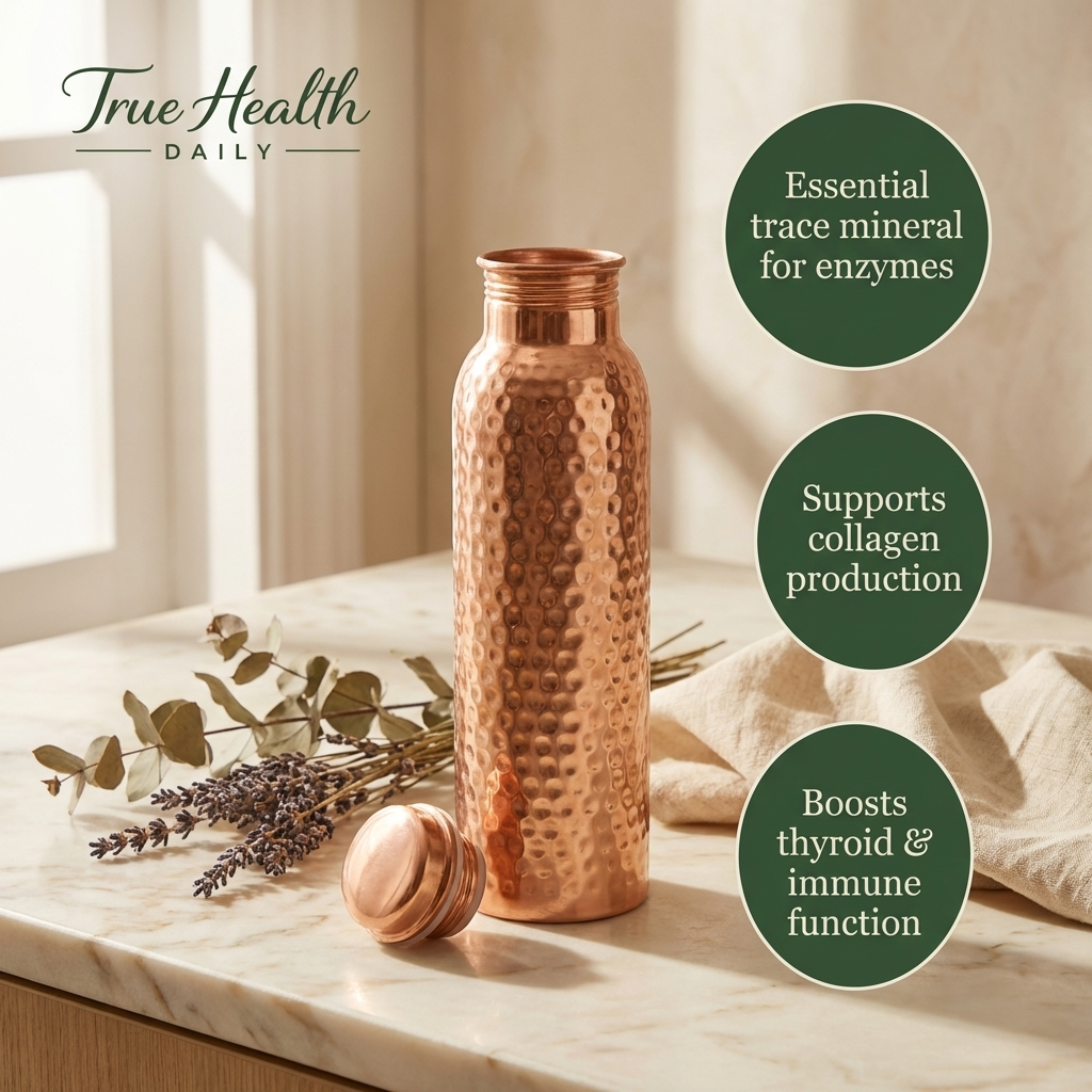 %100 Pure Copper Water Bottle