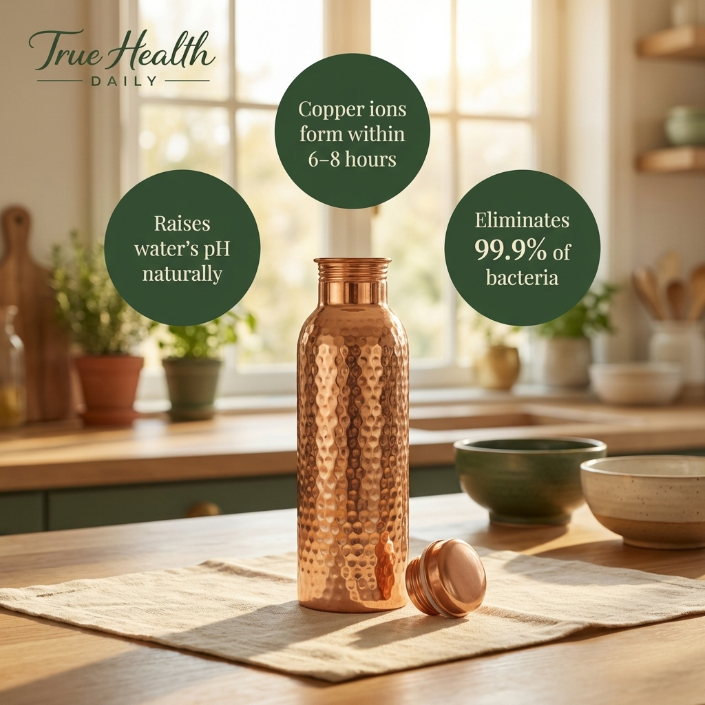 %100 Pure Copper Water Bottle