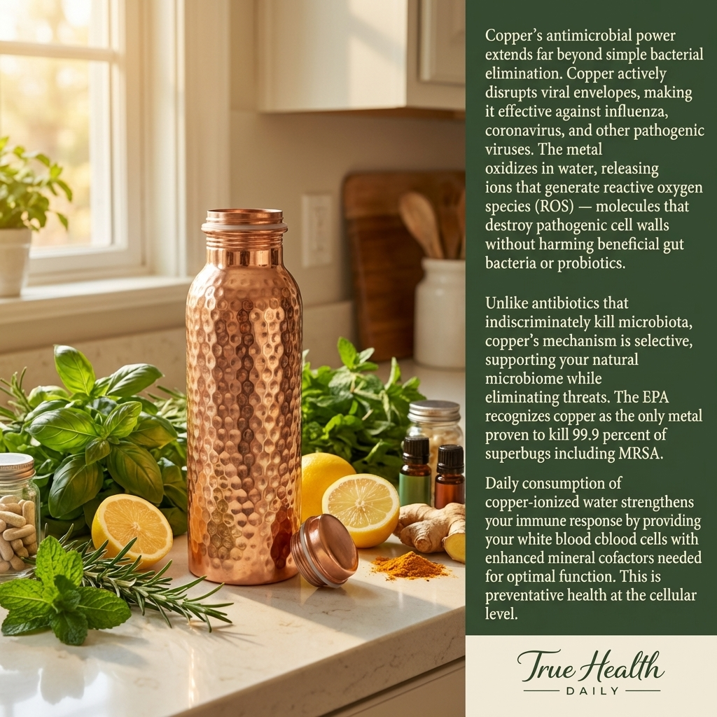 %100 Pure Copper Water Bottle